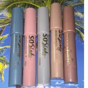 Belle Beauty SO Shady Long Wear Shadow Stick Set Blue Pink Platinum Golden Nude